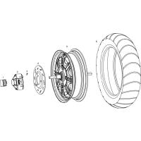 Bakhjul - Motor -  Bakre bromsskiva